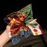 "Radiant Mosaic" Oversized Patchwork Scarf Scrunchie