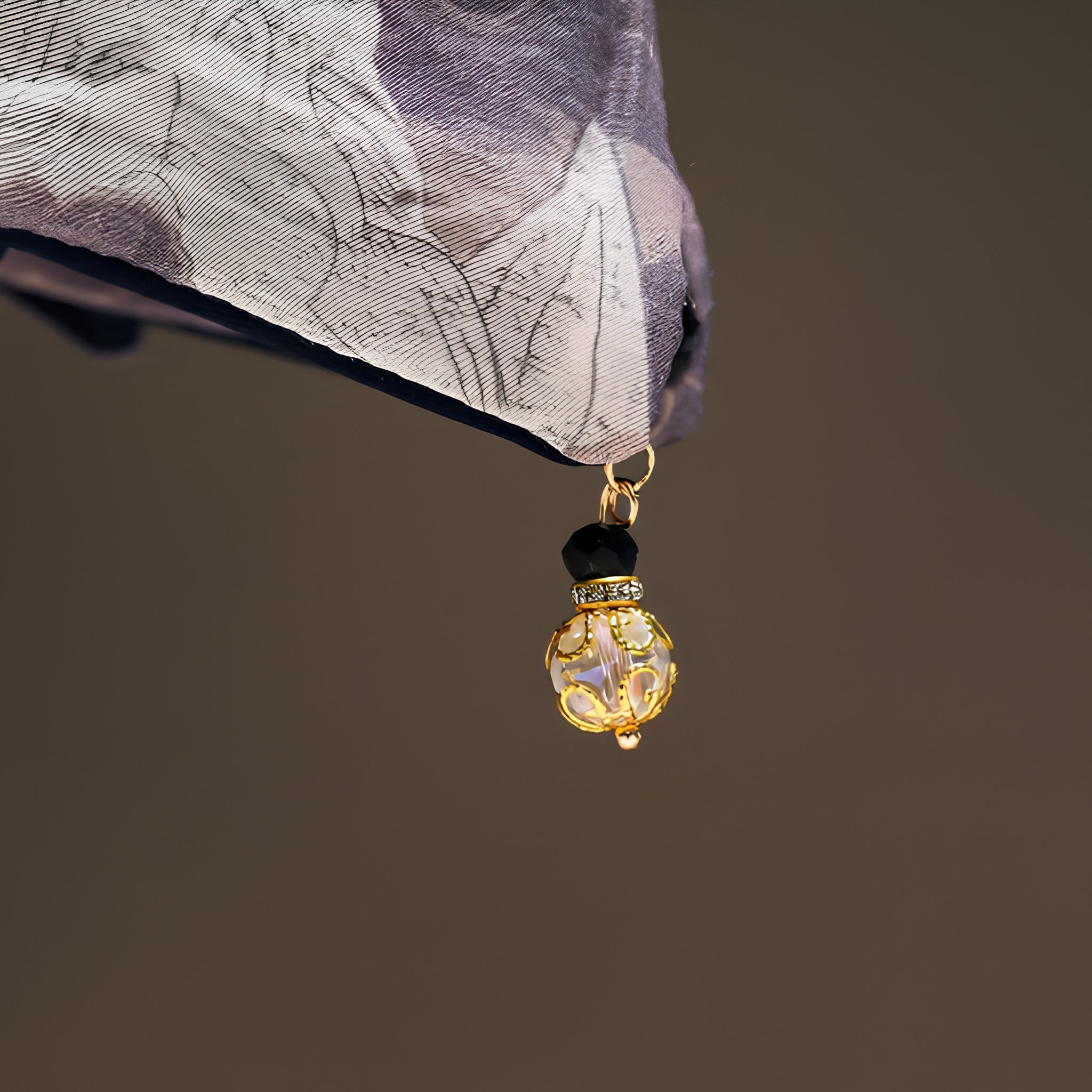 "Cloudy Peaks" 13cm Oversized Oriental Silk Claw Clip — Zen Landscape
