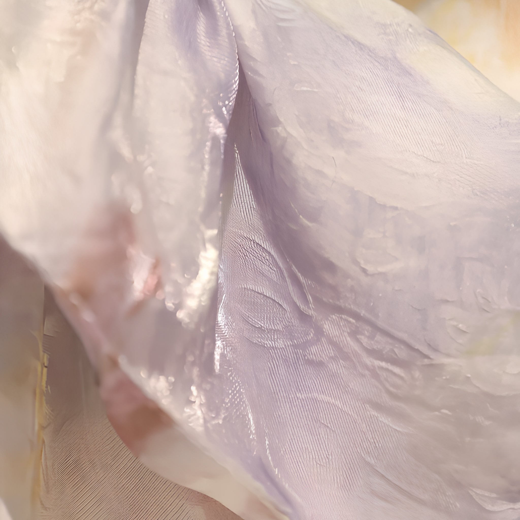 "Violet Haze" Oversized Ombre Scarf Scrunchie with Pearl Charms